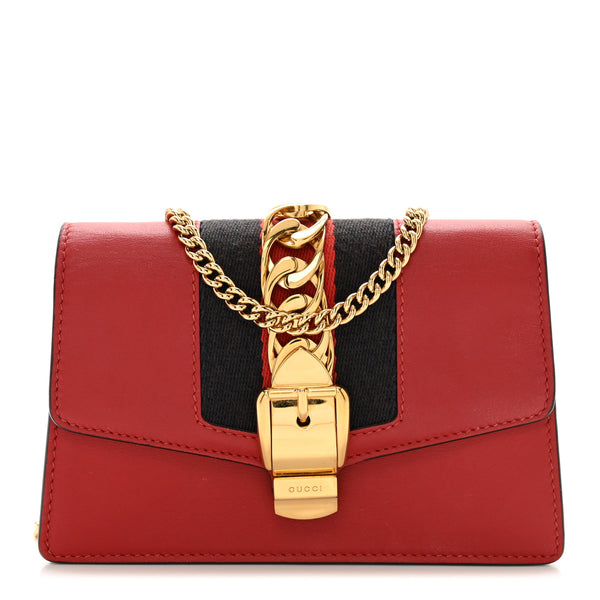 Gucci Calfskin Super Mini Sylvie Chain