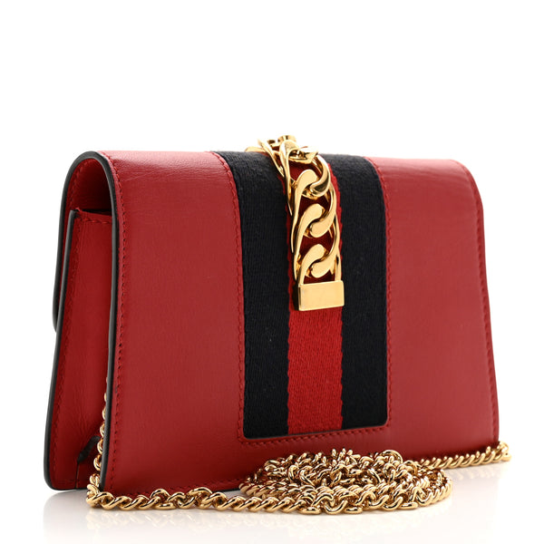 Gucci Calfskin Super Mini Sylvie Chain