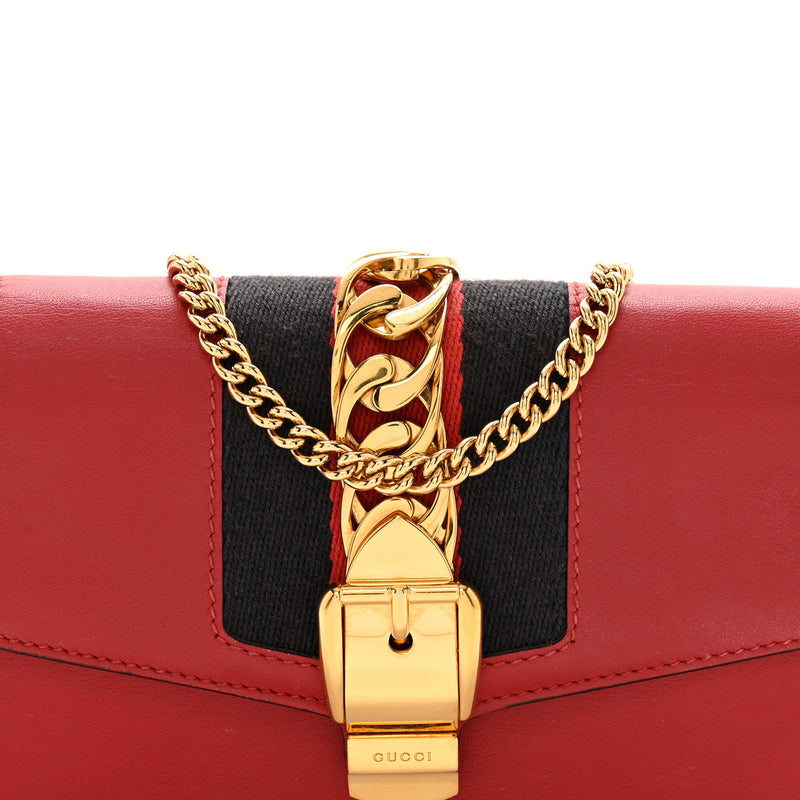 Gucci Calfskin Super Mini Sylvie Chain
