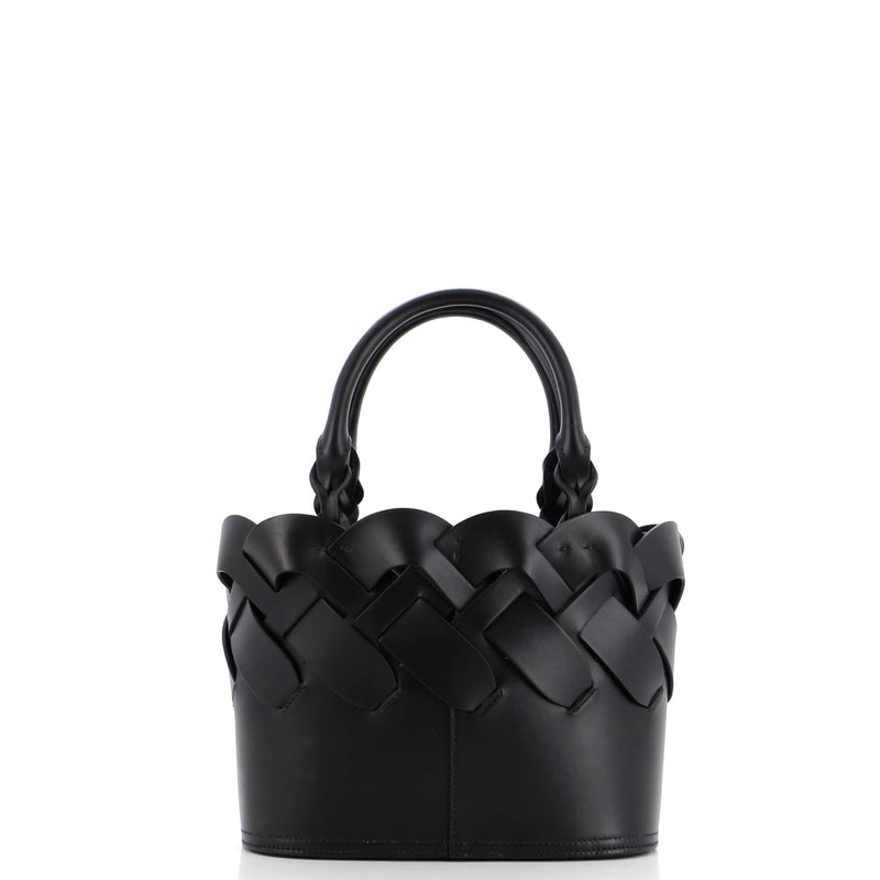 Prada Tress Tote Leather Small
