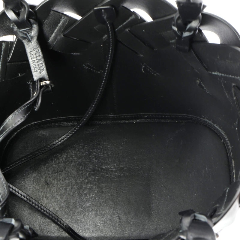 Prada Tress Tote Leather Small