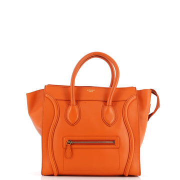 Celine Luggage Bag Smooth Leather Mini