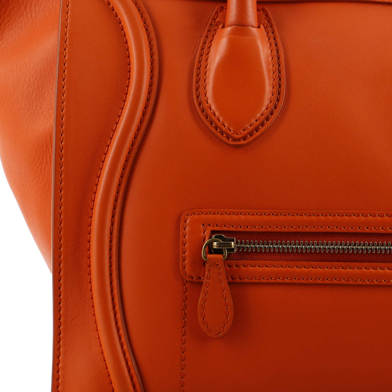 Celine Luggage Bag Smooth Leather Mini