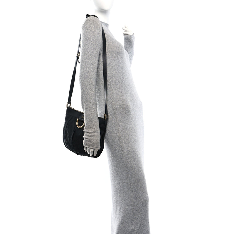Gucci Small D Gold Ring Messenger Black