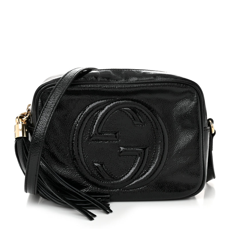 Gucci Soft Patent Small Soho Disco Bag