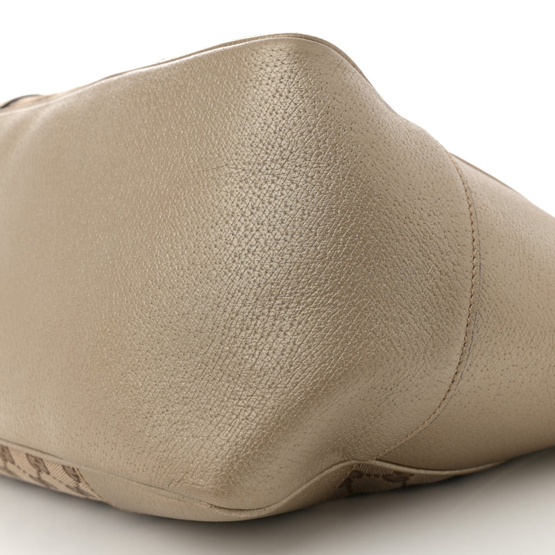 Gucci Medium Bree Zippered Tote Beige