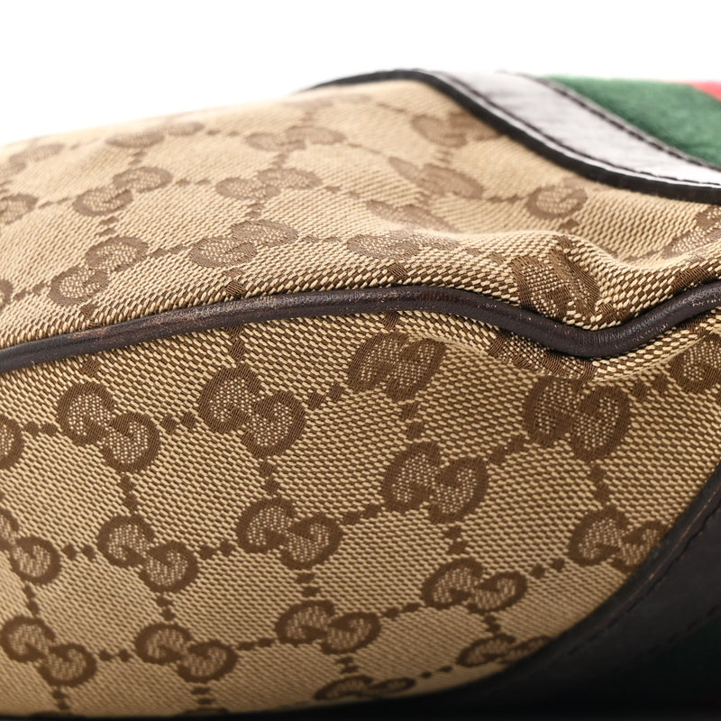 Gucci Vintage Web Medium Half Moon Hobo