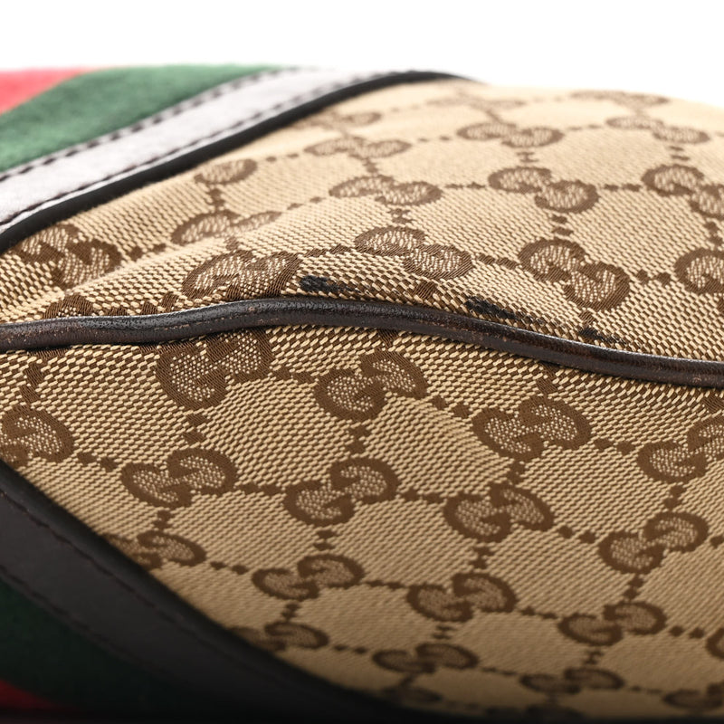 Gucci Vintage Web Medium Half Moon Hobo