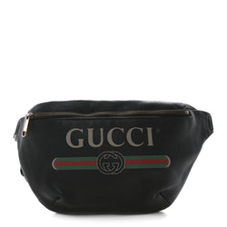 Gucci Grained Calfskin Small Logo Belt