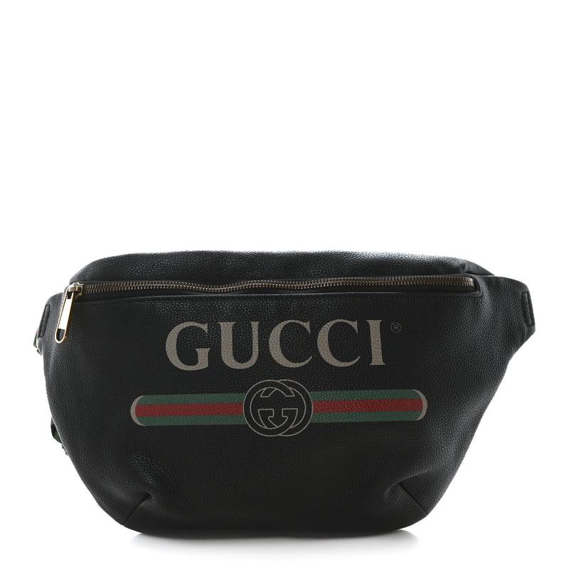 Gucci Grained Calfskin Small Logo Belt