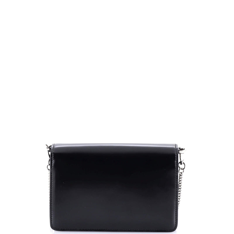 Prada Maxi Triangle Logo Chain Flap Bag