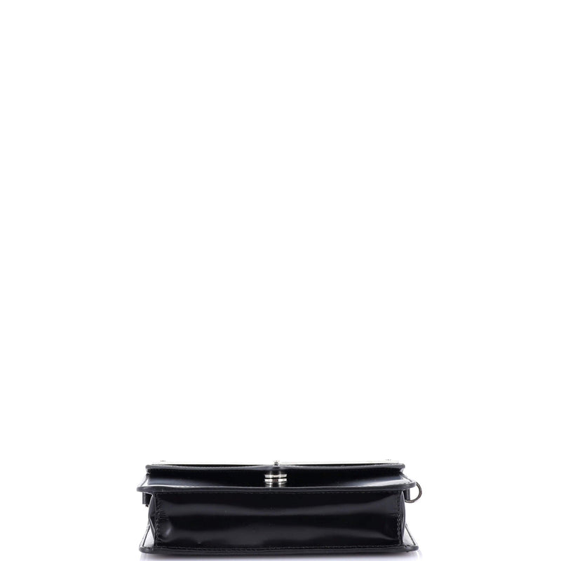 Prada Maxi Triangle Logo Chain Flap Bag