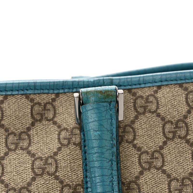 Gucci Gg Plus Medium Joy Tote Turquoise