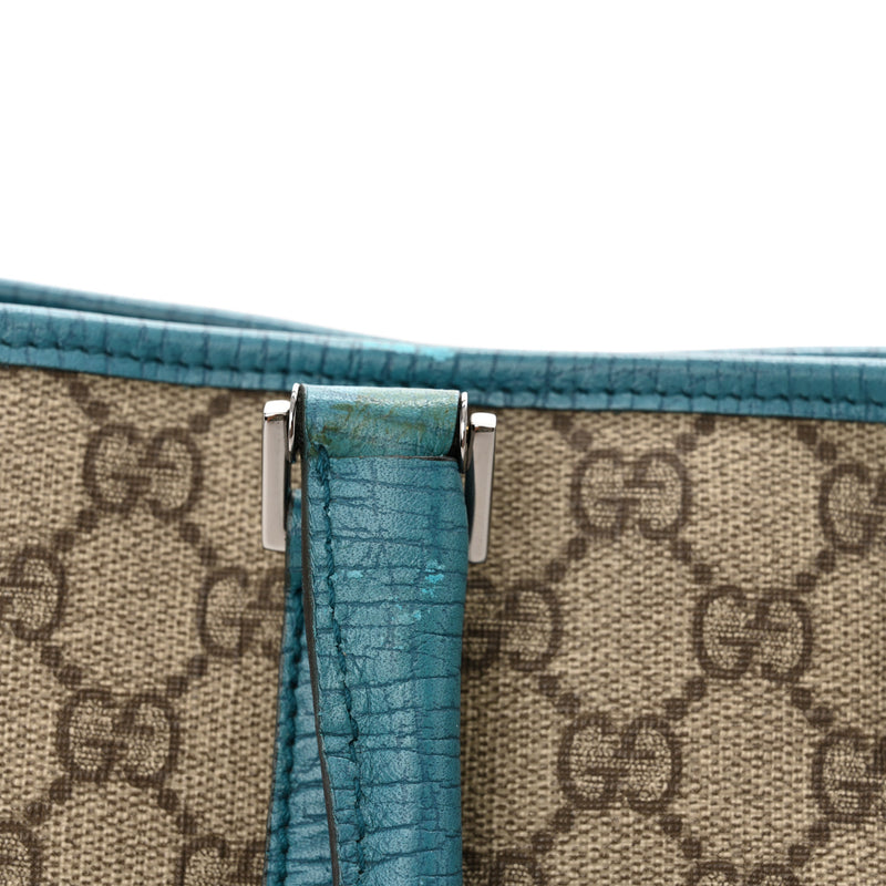 Gucci Gg Plus Medium Joy Tote Turquoise