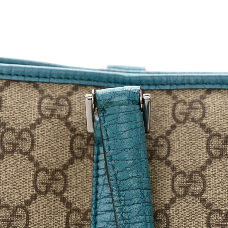 Gucci Gg Plus Medium Joy Tote Turquoise