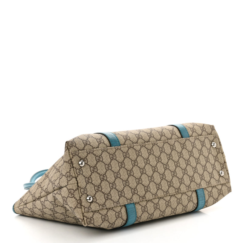 Gucci Gg Plus Medium Joy Tote Turquoise
