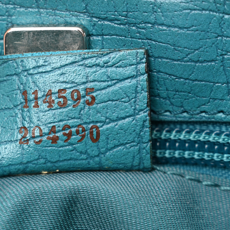 Gucci Gg Plus Medium Joy Tote Turquoise