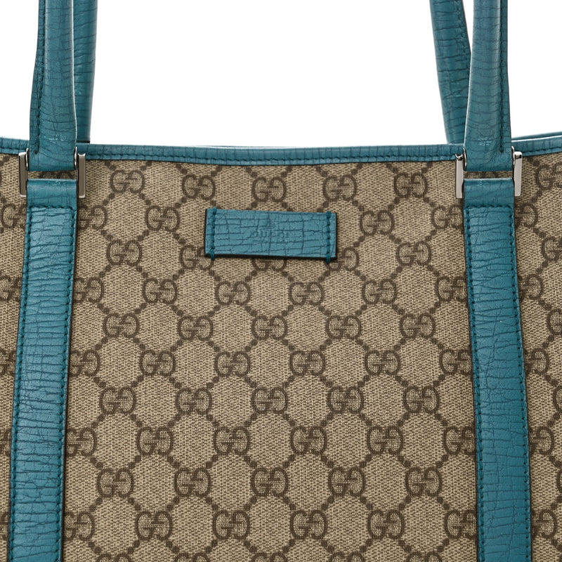 Gucci Gg Plus Medium Joy Tote Turquoise