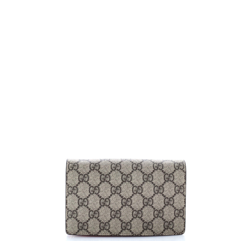 Gucci Cherries Wallet On Chain Gg Coated