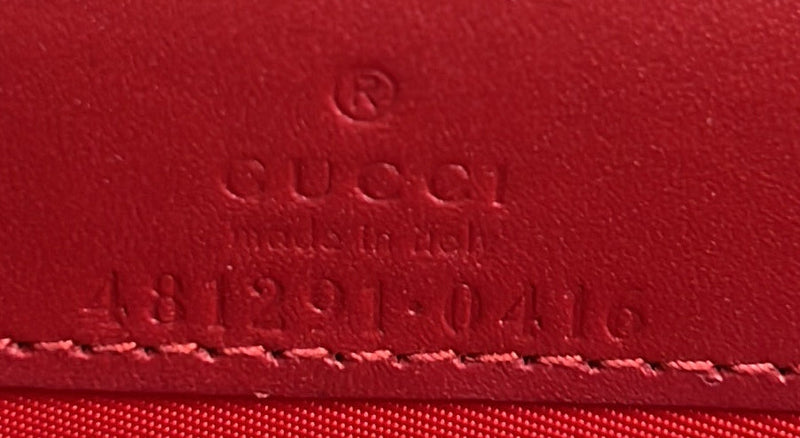 Gucci Cherries Wallet On Chain Gg Coated