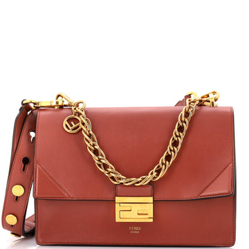Fendi Kan U Shoulder Bag Leather Medium