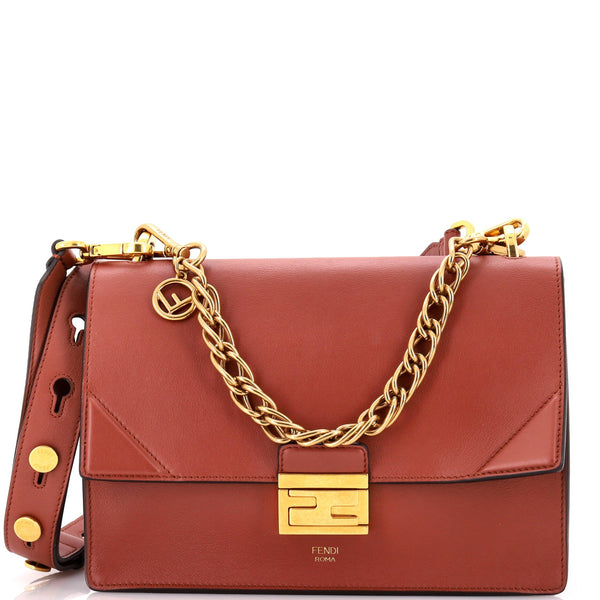 Fendi Kan U Shoulder Bag Leather Medium