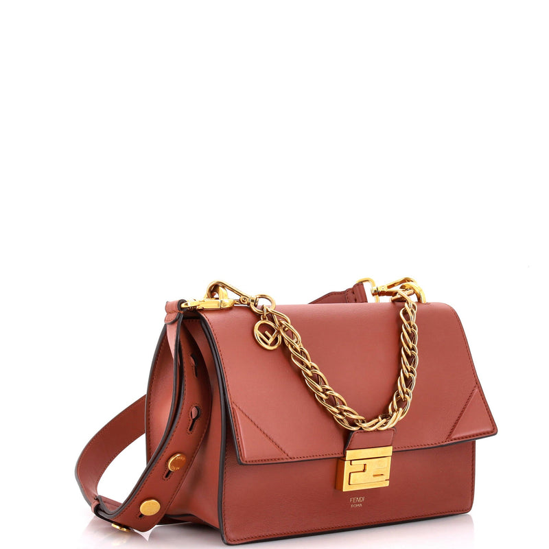 Fendi Kan U Shoulder Bag Leather Medium