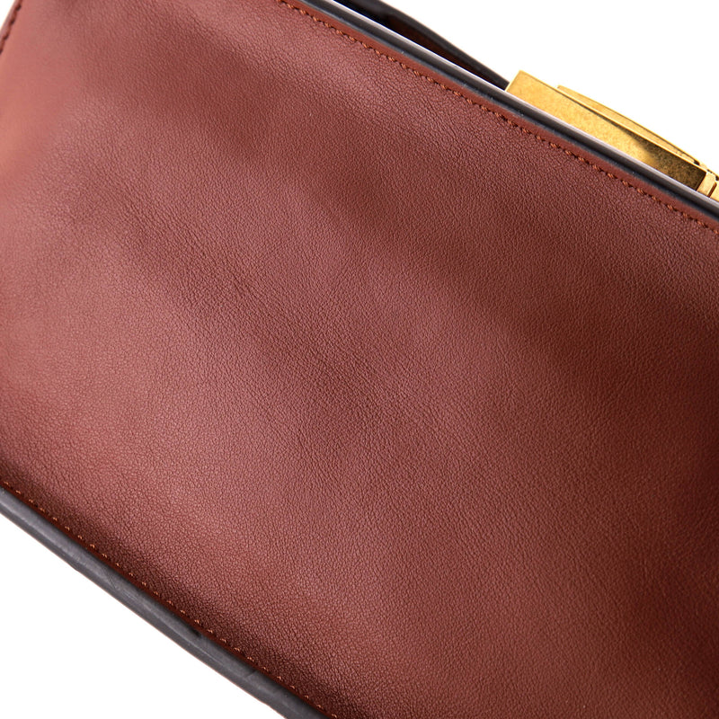 Fendi Kan U Shoulder Bag Leather Medium