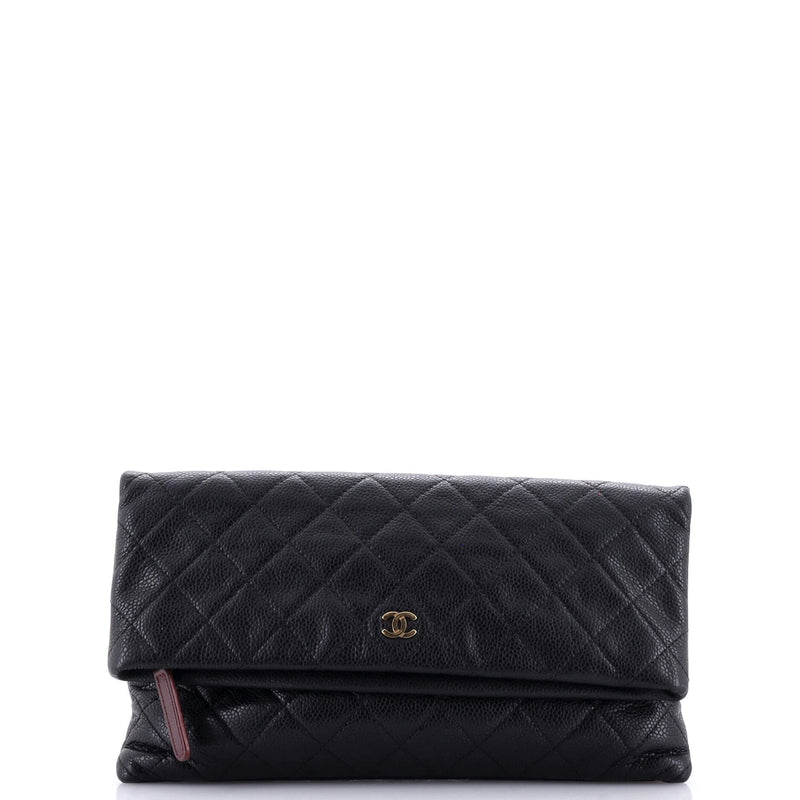 Chanel Beauty Cc Clutch Quilted Caviar