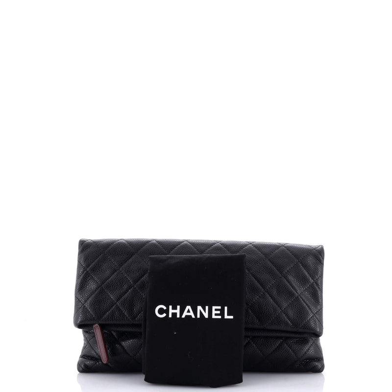 Chanel Beauty Cc Clutch Quilted Caviar