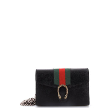 Gucci Dionysus Web Chain Wallet Leather