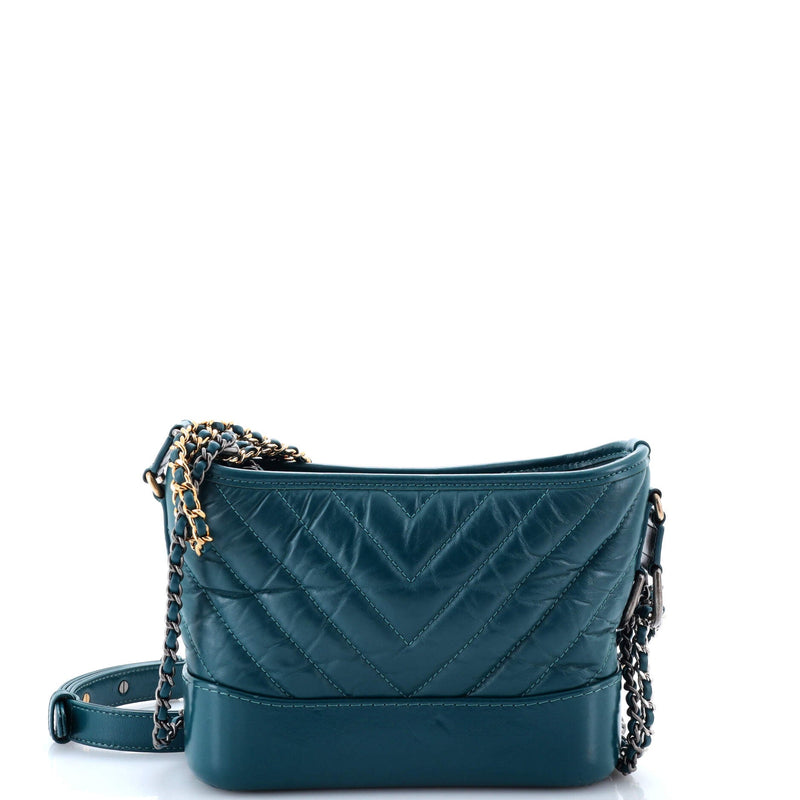 Chanel Gabrielle Hobo Chevron Aged