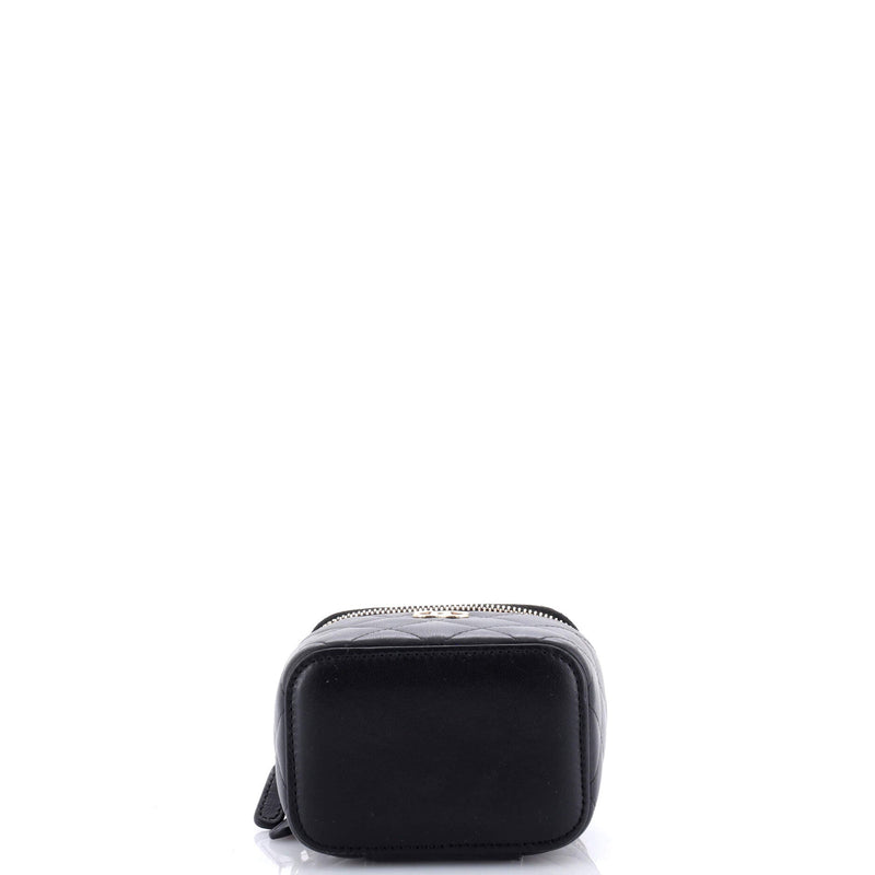 Chanel Vanity Case With Pearl Chain