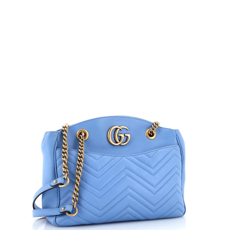 Gucci Gg Marmont Chain Tote Matelasse