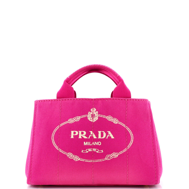 Prada Canapa Tote Canvas Mini