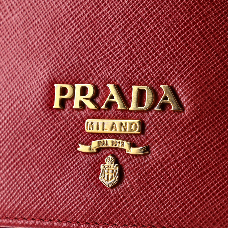 Prada Chain Wallet Crossbody Saffiano
