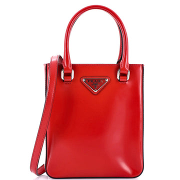 Prada Convertible Tote Brushed Leather