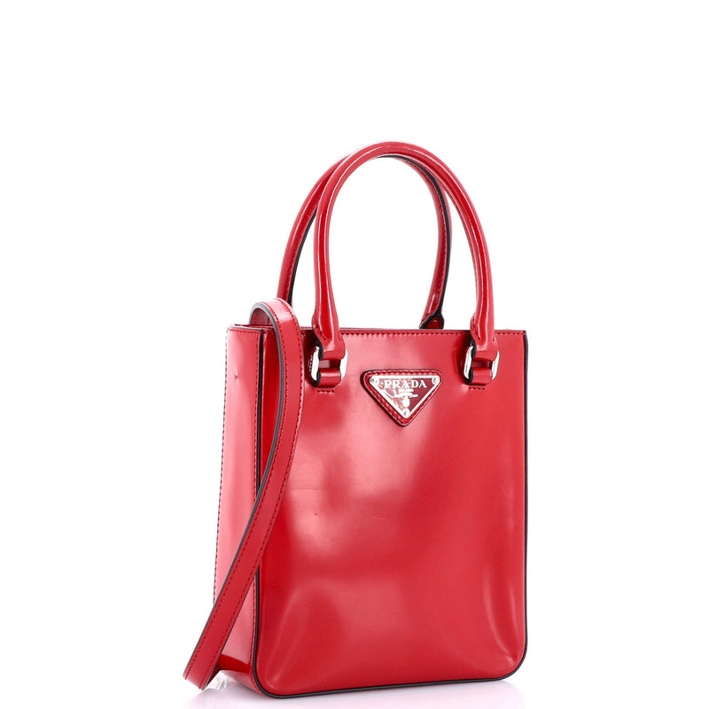 Prada Convertible Tote Brushed Leather