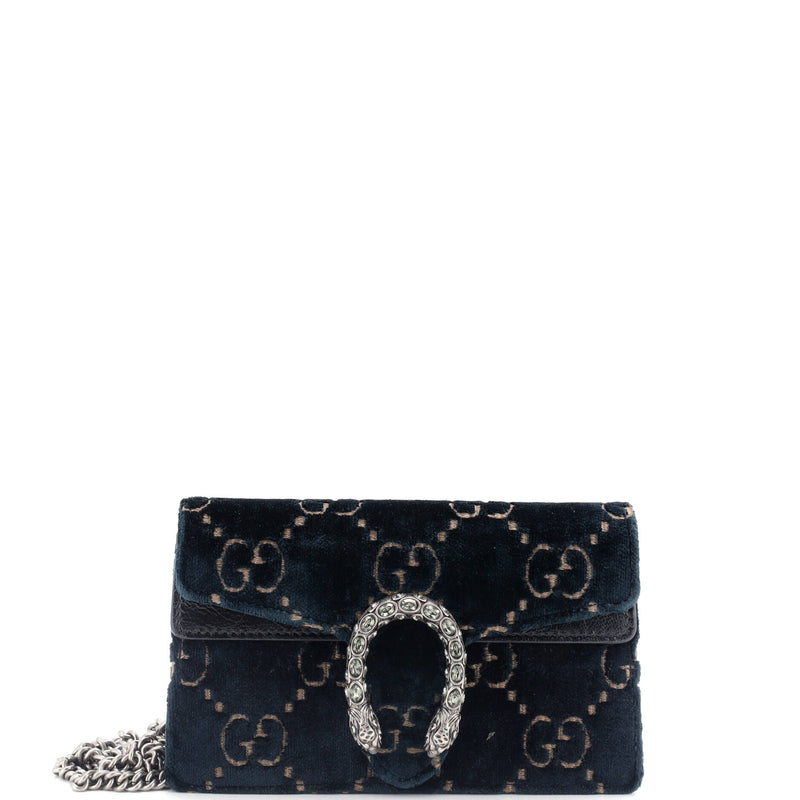 Gucci Dionysus Bag Gg Velvet Super Mini
