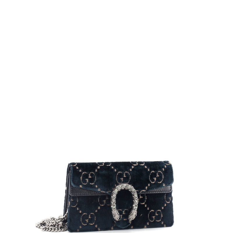 Gucci Dionysus Bag Gg Velvet Super Mini