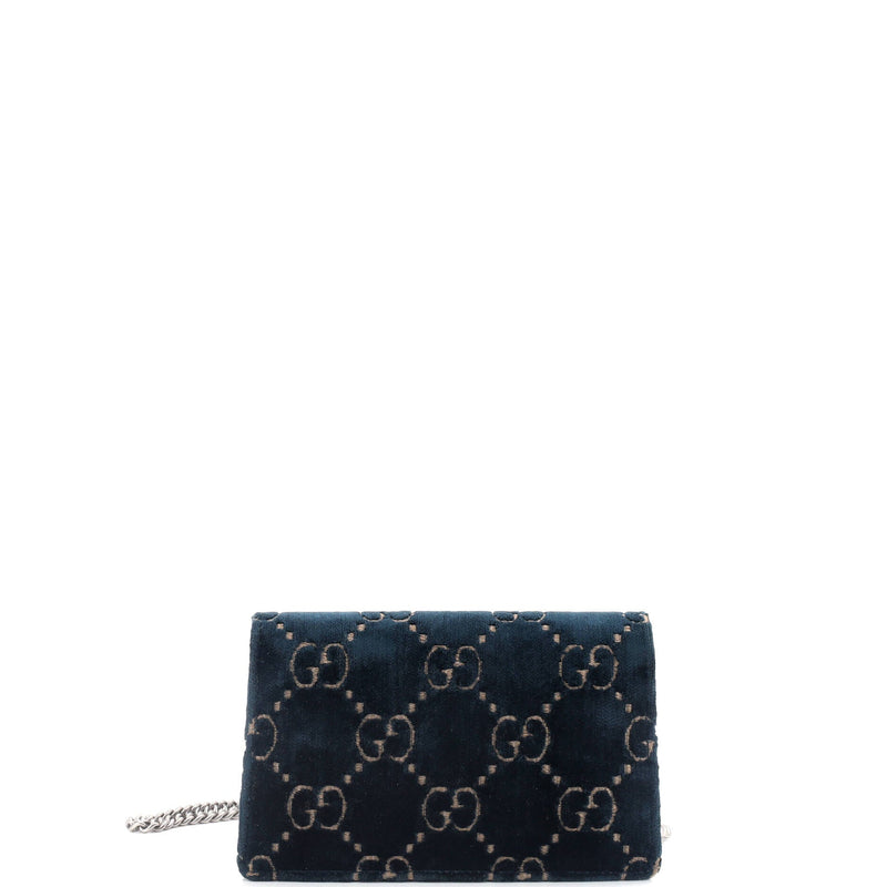 Gucci Dionysus Bag Gg Velvet Super Mini