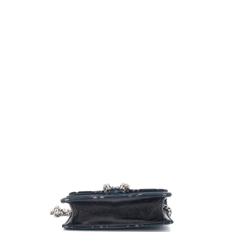 Gucci Dionysus Bag Gg Velvet Super Mini