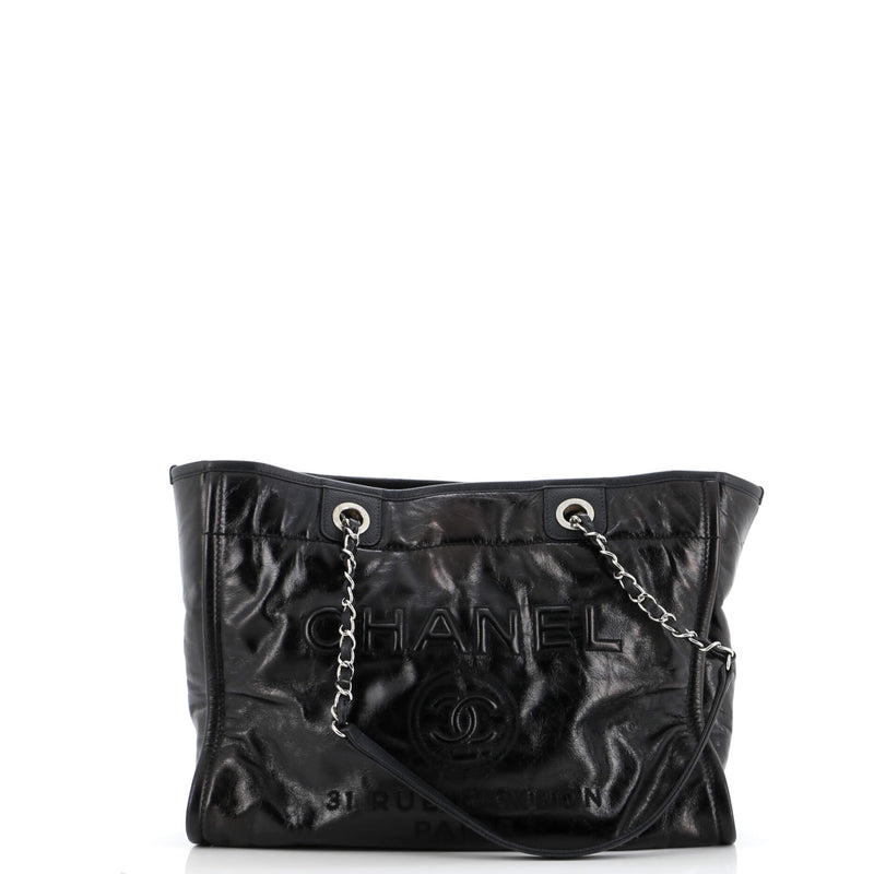 Chanel Deauville Tote Glazed Calfskin