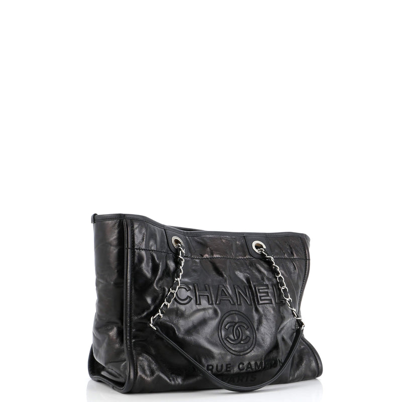 Chanel Deauville Tote Glazed Calfskin