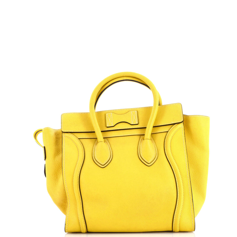 Celine Luggage Bag Grainy Leather Mini
