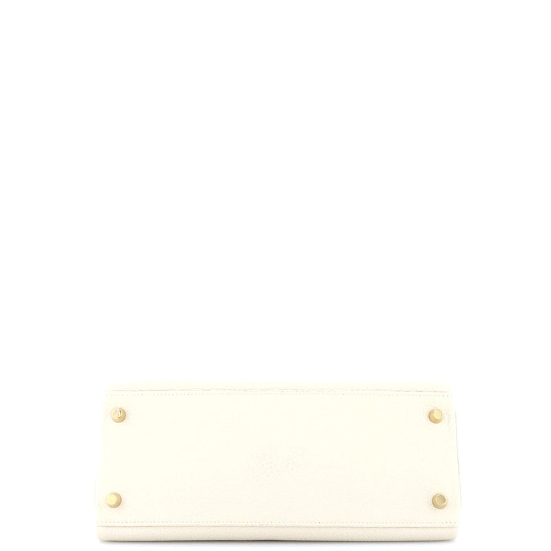 Hermes Kelly Handbag Light Clemence With