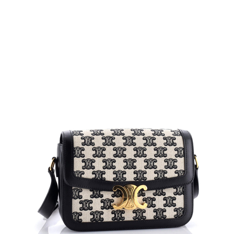 Celine Triomphe Shoulder Bag Canvas