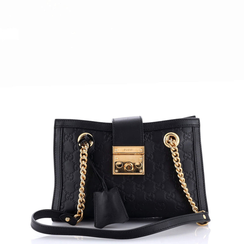 Padlock Chain Tote Guccissima Leather