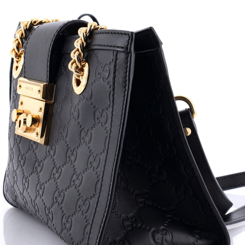 Padlock Chain Tote Guccissima Leather