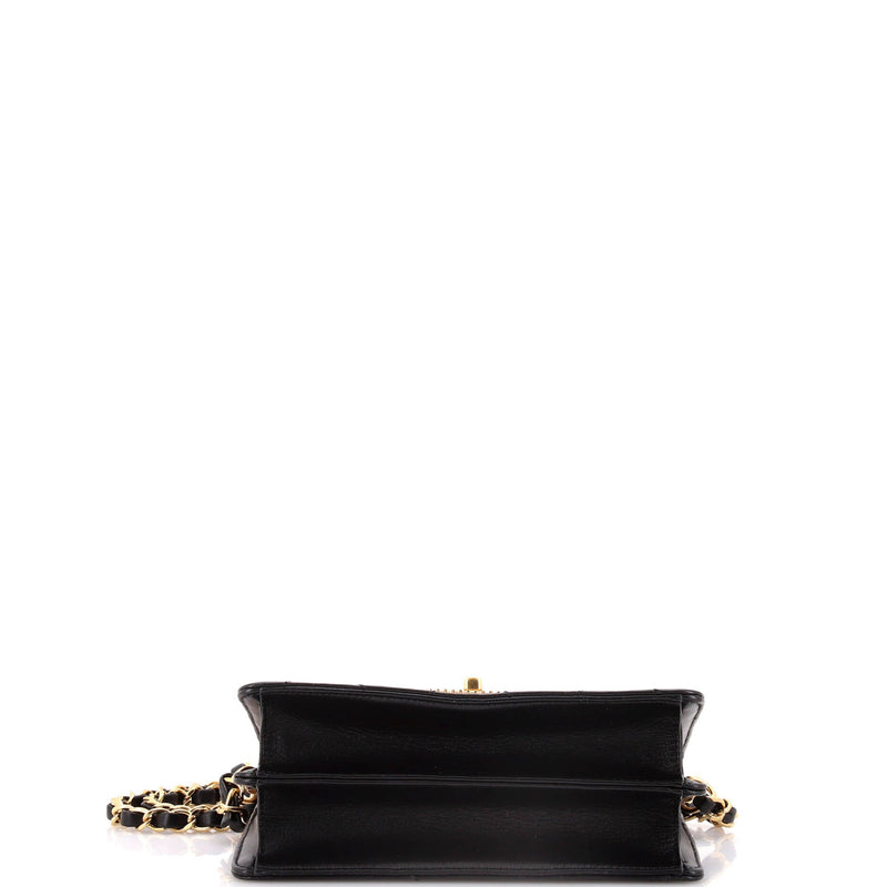 Chanel Crystal Geometric Frame Cc Flap